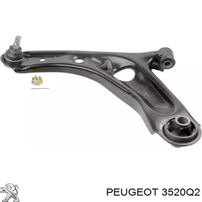 Compre 3520Q2 Peugeot/Citroen Braço oscilante inferior esquerdo de suspensão dianteira