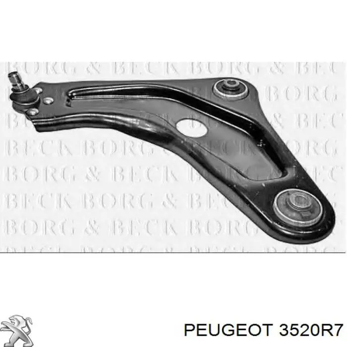 Braço oscilante inferior esquerdo de suspensão dianteira Peugeot/Citroen 3520R7 preço, a partir de 57,89 USD