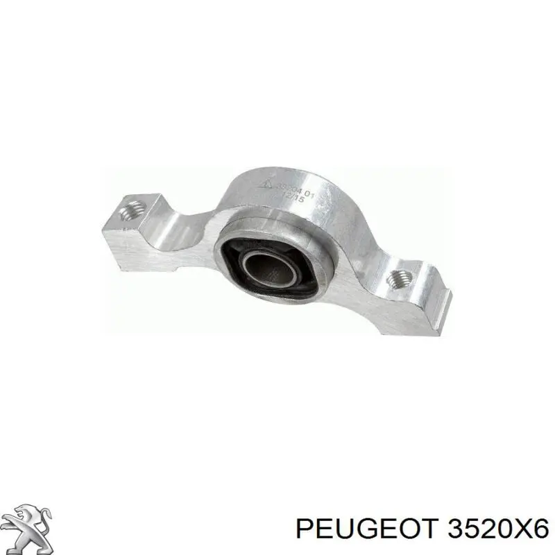 3520X6 Peugeot/Citroen Braço oscilante inferior esquerdo de suspensão dianteira