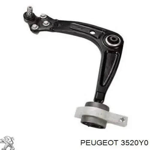 Braço oscilante inferior esquerdo de suspensão dianteira Peugeot/Citroen 3520Y0 preço, a partir de 69,93 USD