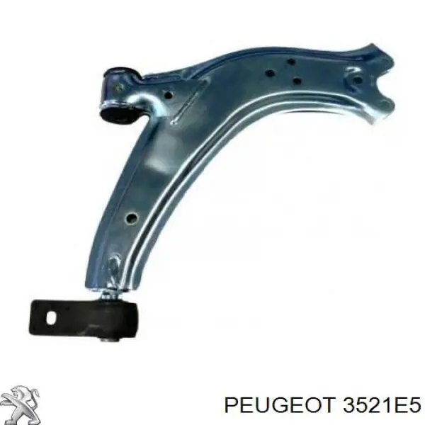 3521E5 Peugeot/Citroen Braço oscilante inferior direito de suspensão dianteira