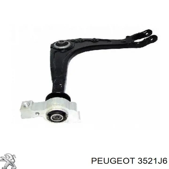 3521J6 Peugeot/Citroen Braço oscilante inferior direito de suspensão dianteira
