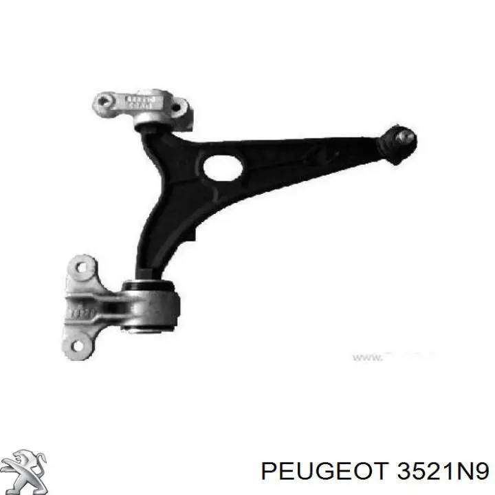 Compre 3521N9 Peugeot/Citroen Braço oscilante inferior direito de suspensão dianteira