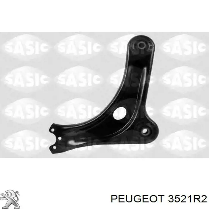 3521R2 Peugeot/Citroen Braço oscilante inferior direito de suspensão dianteira