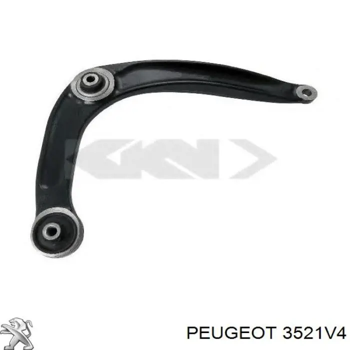 Braço oscilante inferior direito de suspensão dianteira Peugeot/Citroen 3521V4 preço, a partir de 124,34 USD