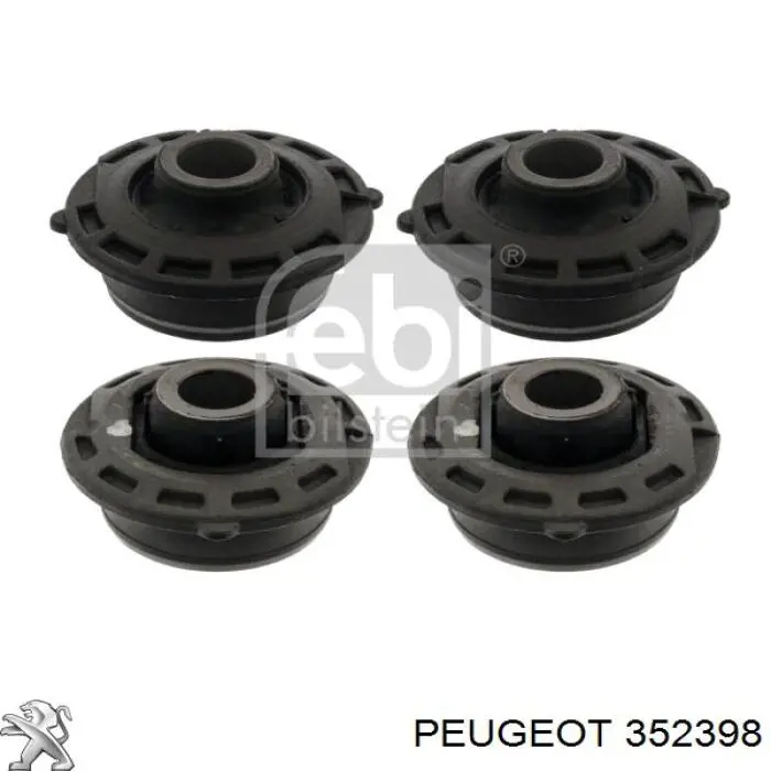 352398 Peugeot/Citroen Bloco silencioso dianteiro do braço oscilante inferior