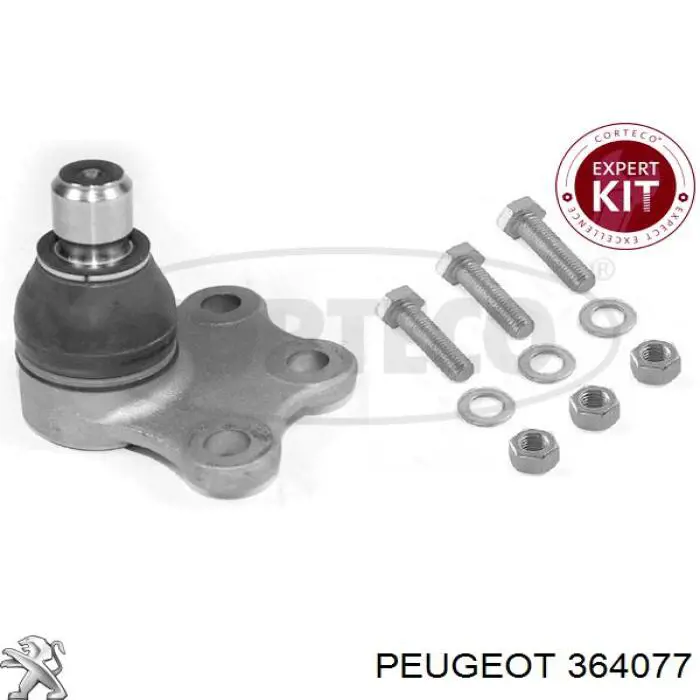 364077 Peugeot/Citroen Suporte de esfera inferior