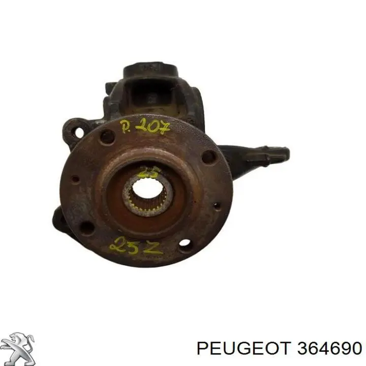 Pino moente (extremidade do eixo) dianteiro esquerdo Peugeot/Citroen 364690 preço, a partir de 66,40 USD