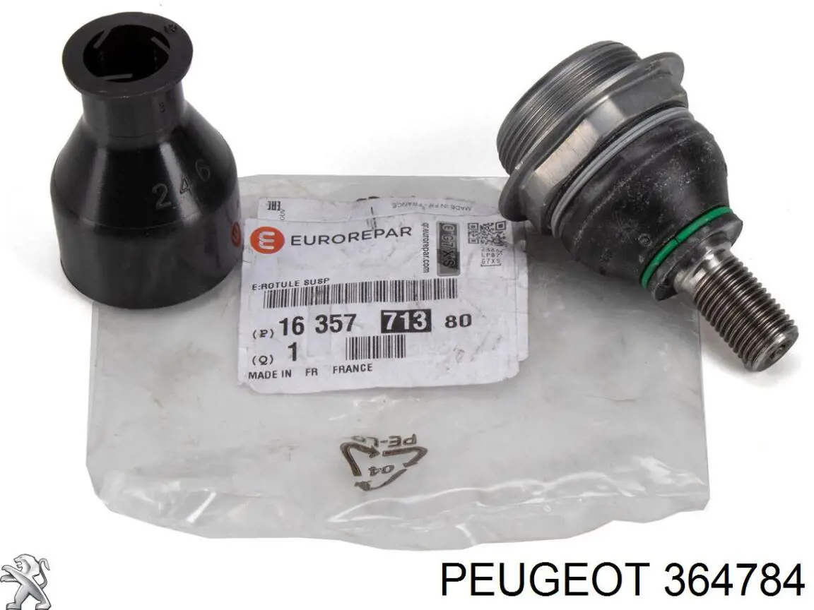 Pino moente (extremidade do eixo) dianteiro direito Peugeot/Citroen 364784 preço, a partir de 78,79 USD