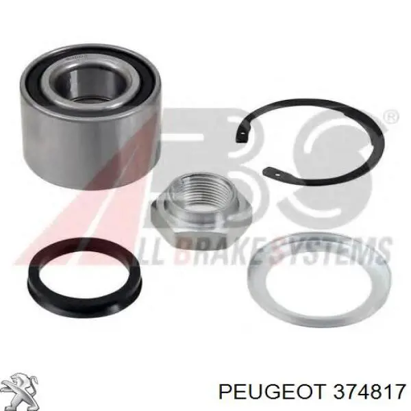 Compre 374817 Peugeot/Citroen Rolamento de cubo traseiro