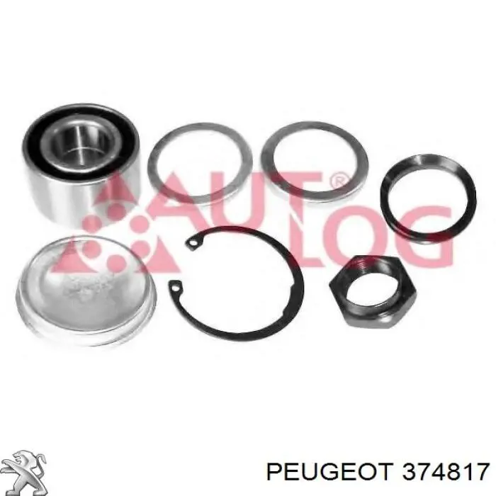 374817 Peugeot/Citroen Rolamento de cubo traseiro