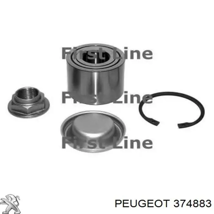 Rolamento de cubo traseiro Peugeot/Citroen 374883 preço, a partir de 37,91 USD