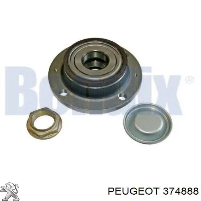 374888 Peugeot/Citroen Cubo traseiro