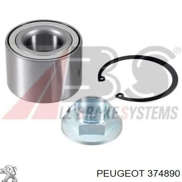 Compre 374890 Peugeot/Citroen Rolamento de cubo traseiro