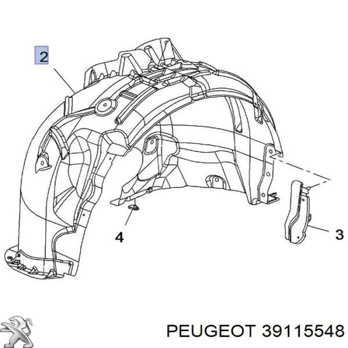 Guarda-barras direito do pára-lama dianteiro Opel 39115548 preço, a partir de 53,50 USD