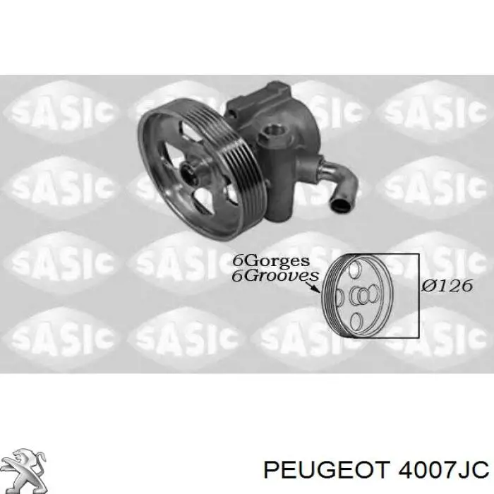 Compre 4007JC Peugeot/Citroen Bomba da Direção hidrâulica assistida
