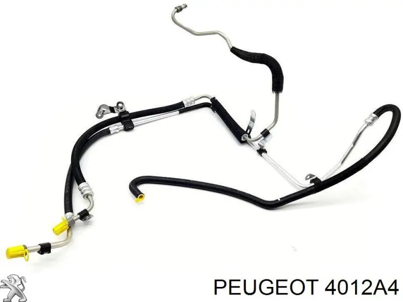 Compre 00004012A4 Peugeot/Citroen Mangueira da Direção hidrâulica assistida de pressão baixa, desde o tanque até a bomba