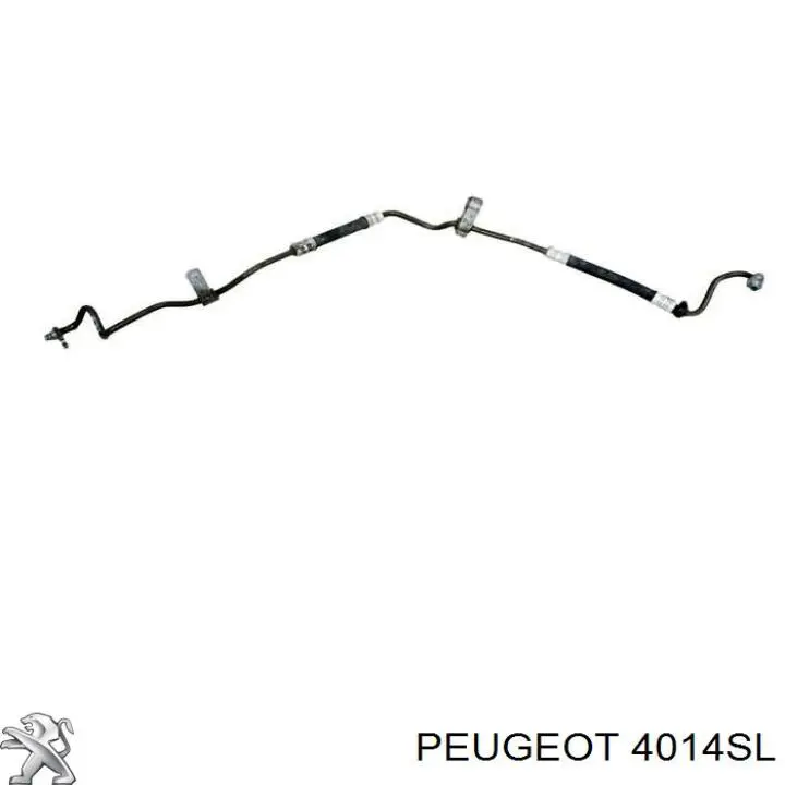 00004014SL Peugeot/Citroen Mangueira da Direção hidrâulica assistida de pressão alta desde a bomba até a régua (do mecanismo)