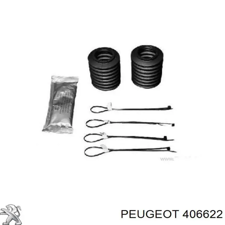 Compre 406622 Peugeot/Citroen Bota de proteção direita do mecanismo de direção (de cremalheira)