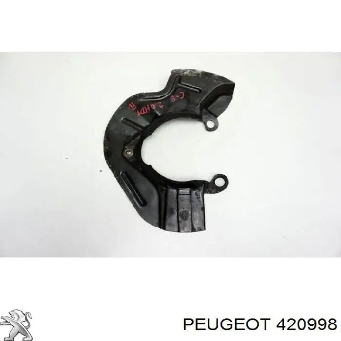 Proteção do freio de disco dianteiro direito Peugeot/Citroen 420998 preço, a partir de 21,55 USD
