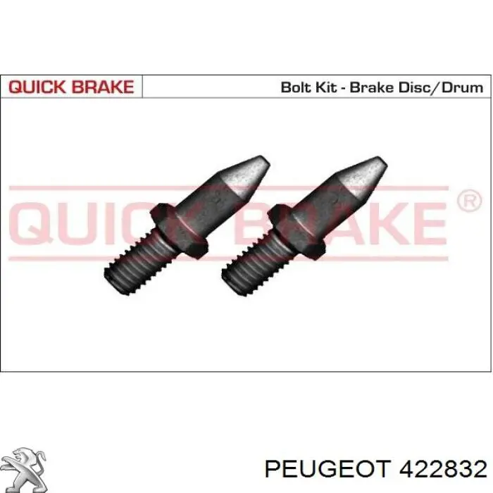 Parafuso do freio de disco Peugeot/Citroen 422832 preço, a partir de 4,79 USD