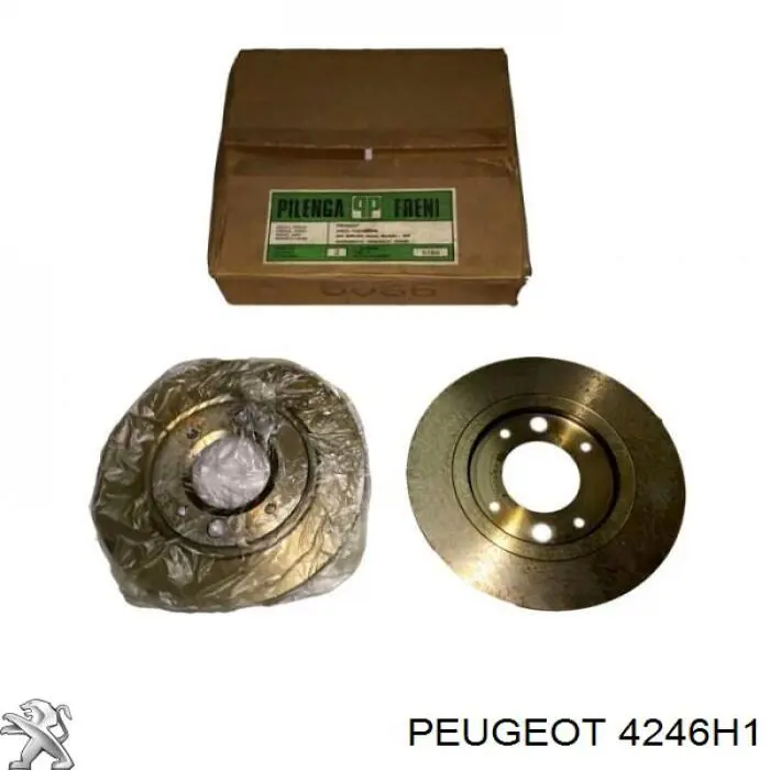  Disco do freio traseiro Peugeot 505 sedan (551A) (1979 - 1993) 