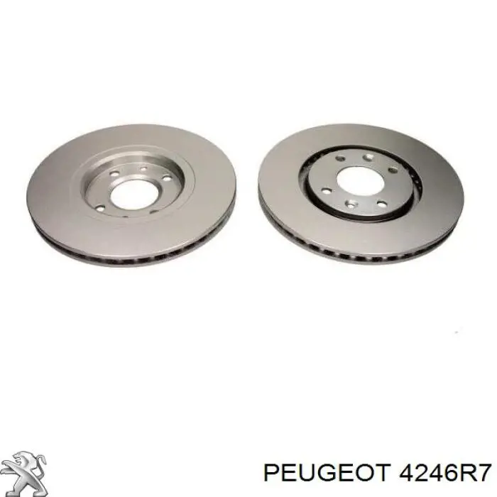 Disco do freio dianteiro Peugeot/Citroen 4246R7 preço, a partir de 37,36 USD