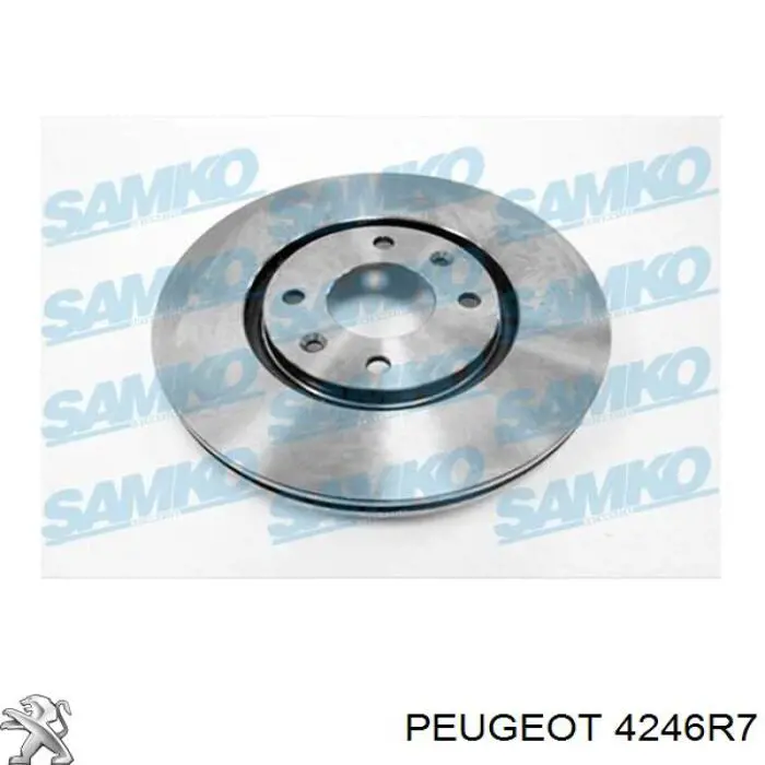 Compre 4246R7 Peugeot/Citroen Disco do freio dianteiro
