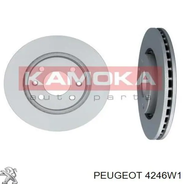 Compre 4246W1 Peugeot/Citroen Disco do freio dianteiro