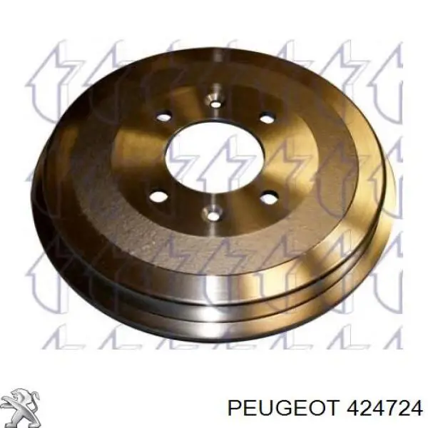 424724 Peugeot/Citroen Tambor do freio traseiro