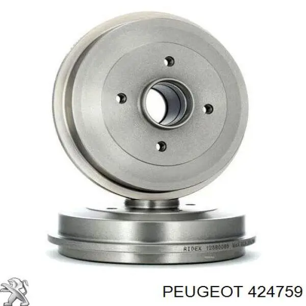 Compre 424759 Peugeot/Citroen Tambor do freio traseiro