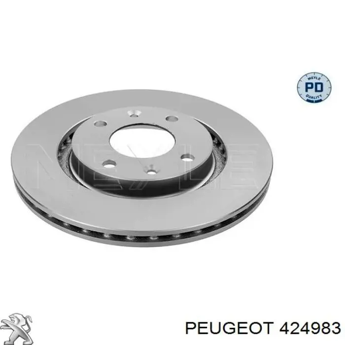 Disco do freio dianteiro Peugeot/Citroen 424983 preço, a partir de 45,97 USD