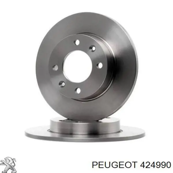 424990 Peugeot/Citroen Disco do freio traseiro