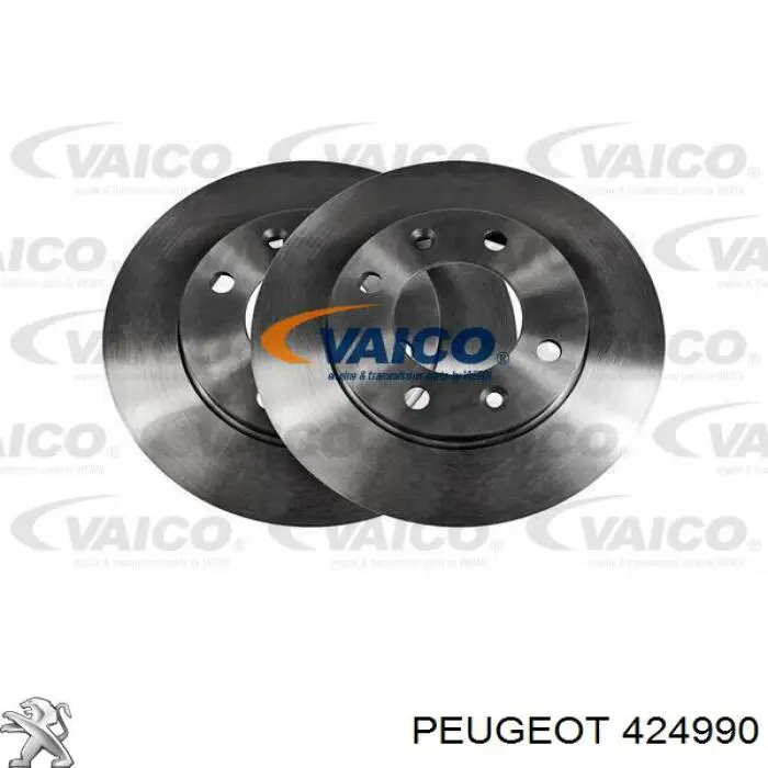 Disco do freio traseiro Peugeot/Citroen 424990 preço, a partir de 23,61 USD