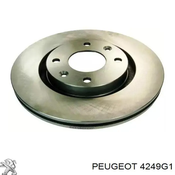 4249G1 Peugeot/Citroen Disco do freio dianteiro