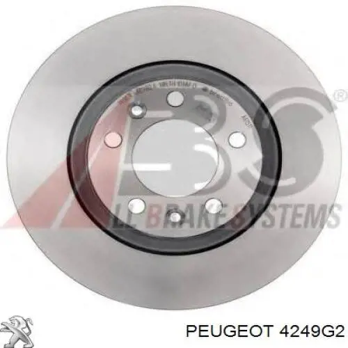 Compre 4249G2 Peugeot/Citroen Disco do freio traseiro