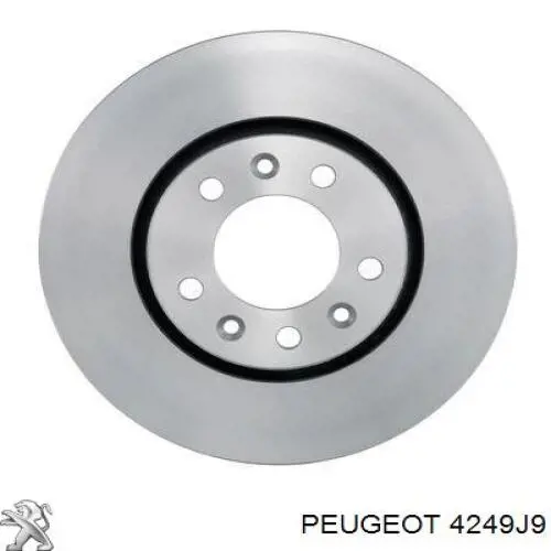 Disco do freio dianteiro Peugeot/Citroen 4249J9 preço, a partir de 58,53 USD