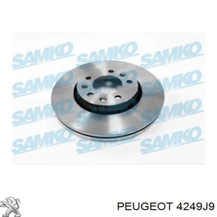 Compre 4249J9 Peugeot/Citroen Disco do freio dianteiro
