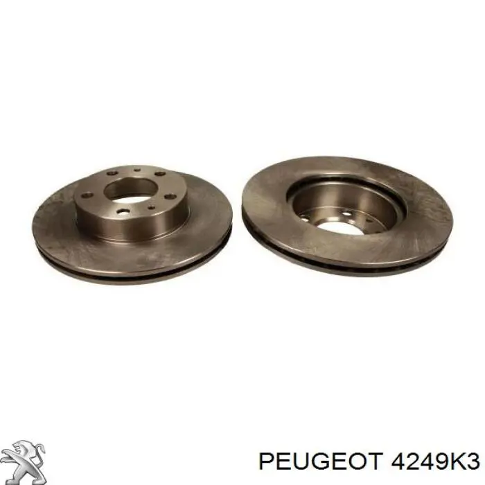 Compre 4249K3 Peugeot/Citroen Disco do freio dianteiro