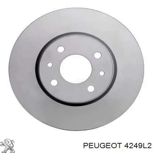Disco do freio dianteiro Peugeot/Citroen 4249L2 preço, a partir de 36,68 USD