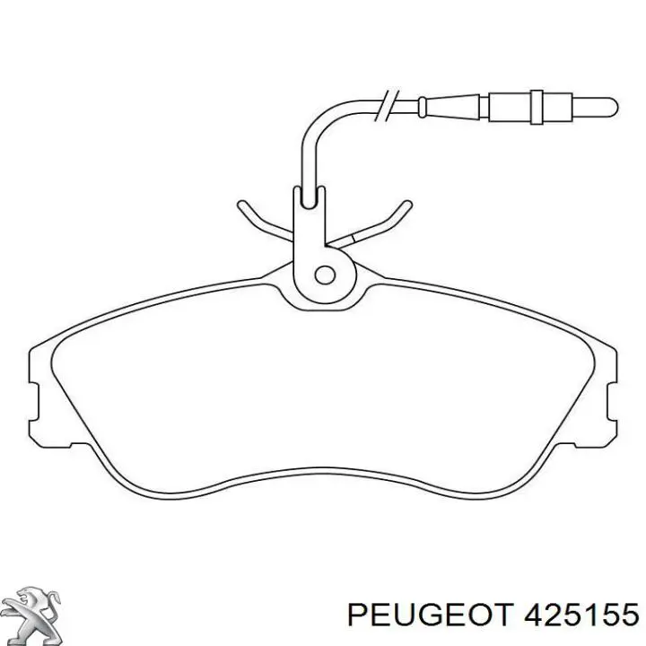 Compre 425155 Peugeot/Citroen Sapatas do freio dianteiras de disco