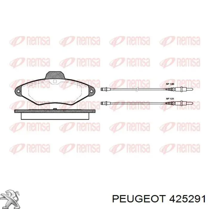 Compre 425291 Peugeot/Citroen Sapatas do freio dianteiras de disco