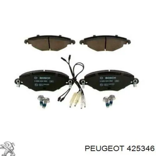 Compre 425346 Peugeot/Citroen Sapatas do freio dianteiras de disco