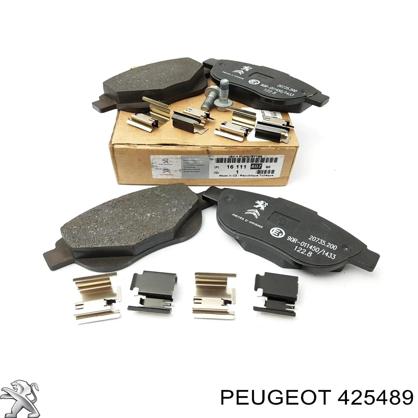 Sapatas do freio dianteiras de disco Peugeot/Citroen 425489 preço, a partir de 23,88 USD