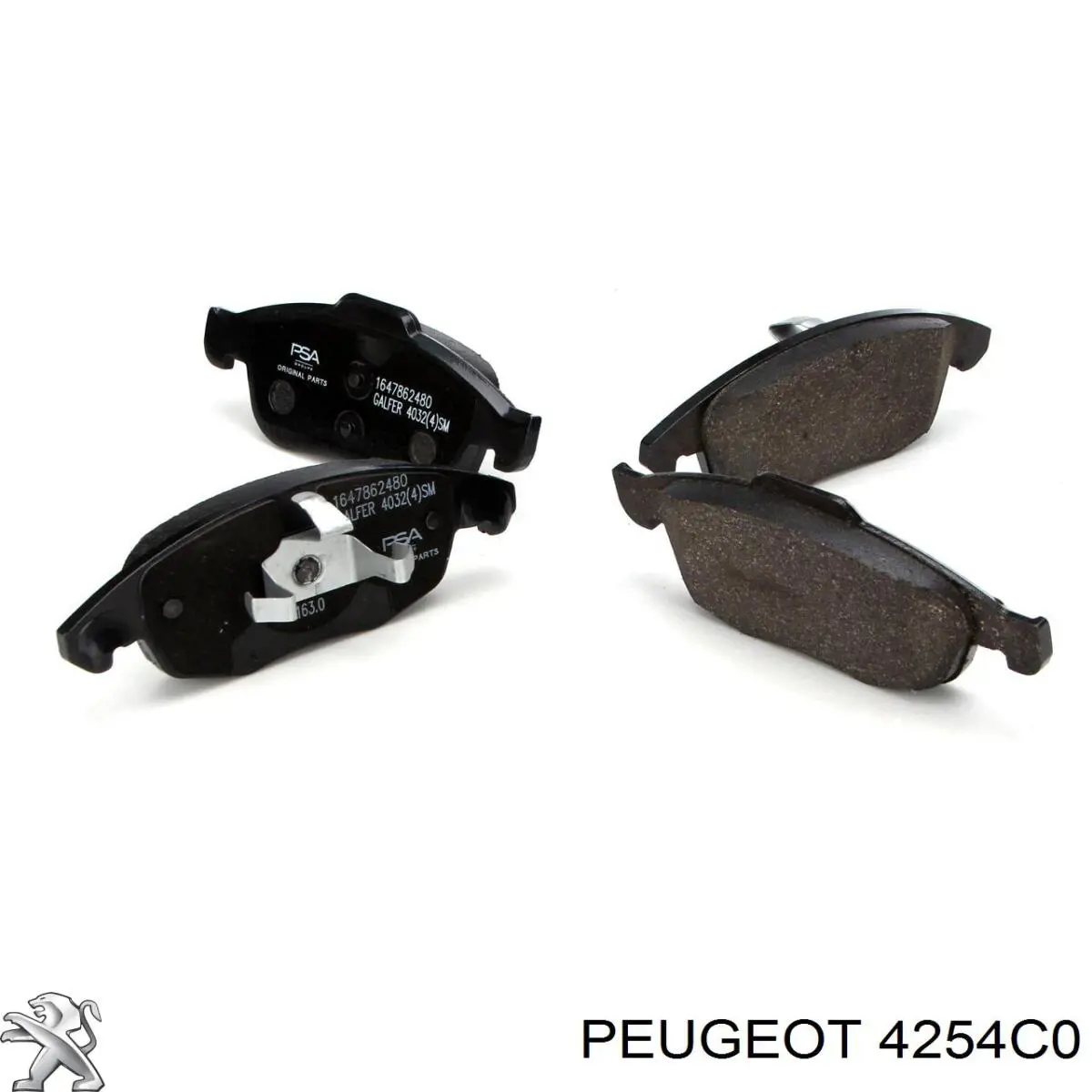 Sapatas do freio dianteiras de disco Peugeot/Citroen 4254C0 preço, a partir de 29,63 USD