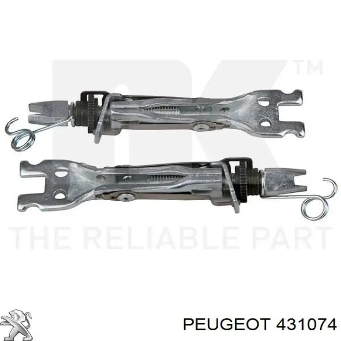 Mecanismo de aproximação (de auto-aproximação) das sapatas de tambor (kit de reparação levadiça) Peugeot/Citroen 431074 preço, a partir de 137,39 USD