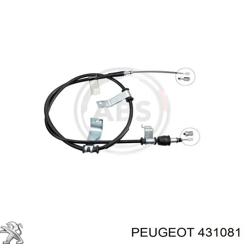 431081 Peugeot/Citroen Mecanismo de aproximação (de auto-aproximação) das sapatas de tambor (kit de reparação levadiça)