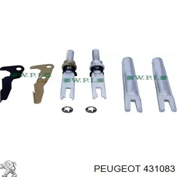 Compre 431083 Peugeot/Citroen Mecanismo de aproximação (de auto-aproximação) das sapatas de tambor (kit de reparação levadiça)