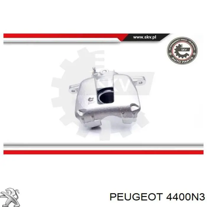 4400N3 Peugeot/Citroen Suporte do freio dianteiro direito