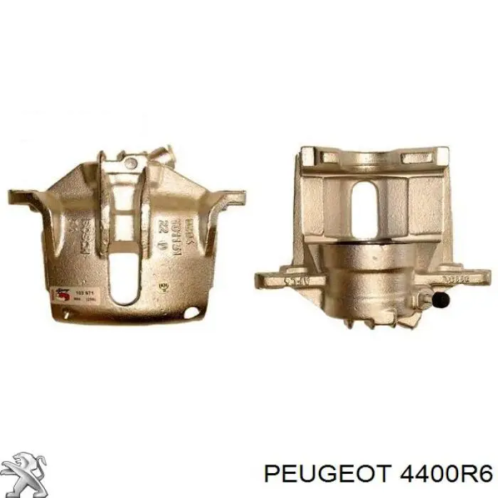 4400R6 Peugeot/Citroen Suporte do freio dianteiro esquerdo